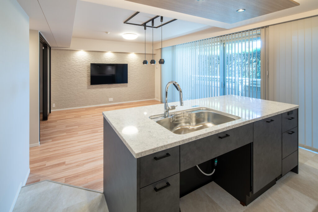 ワークトップ<br />
人造大理石